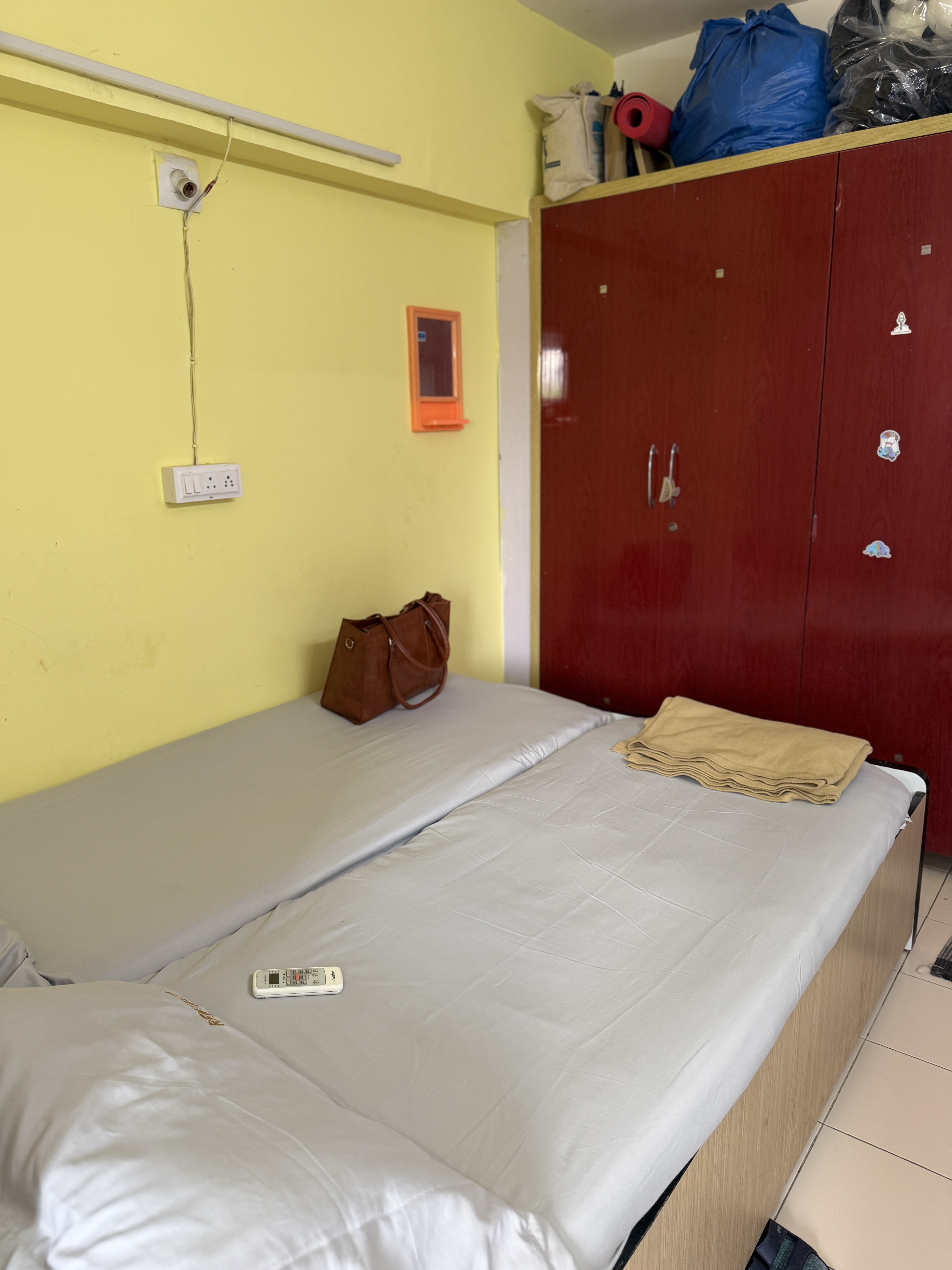 Room with wardrobe and AC, Satellite Girls PG